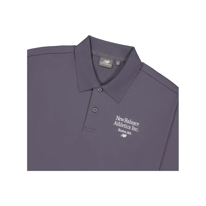 New Balance Polo Shirt Men's Gray-2