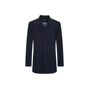 SAINT ANGELO Trench Coat Men's Midnight Blue