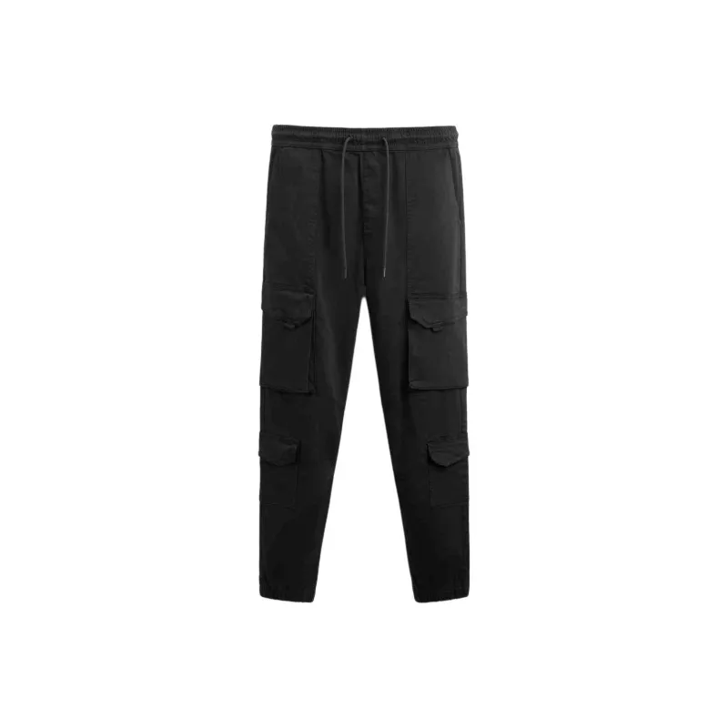 ZARA Cargo Pants Men Black-0
