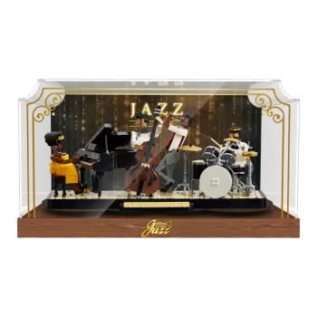 LIGHT YOUR BRICKS LEGO 100 Compatibility Building Block 21334 Jazz Quartet Band Display Case Model Accessories