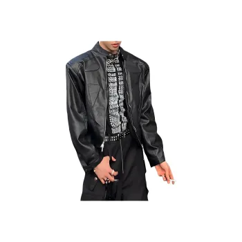 HLPT Leather Jackets Unisex Black