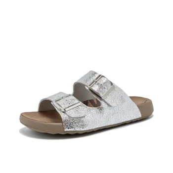 ΛOLUNKΛ Abrasion Resistant Slide Slippers Women's Silver