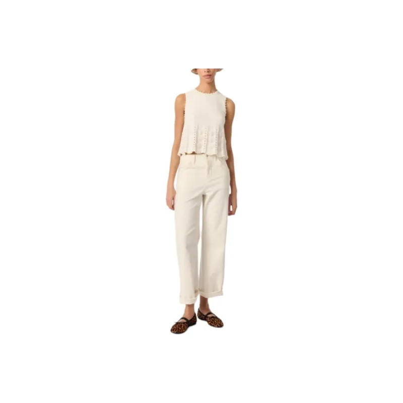Maje Faux pearl detailed Top-1