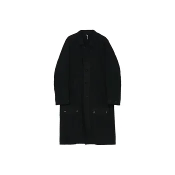 Yohji Yamamoto Trench Coat Unisex Black