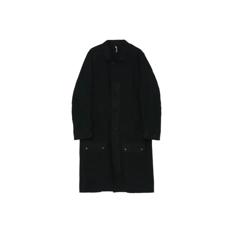 Yohji Yamamoto Trench Coat Unisex Black-0
