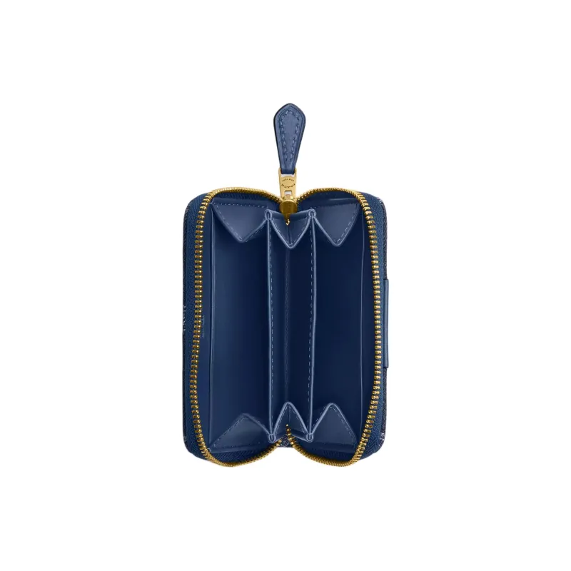 COACH Essential Denim Wallet Mini Women's Dark Blue-1