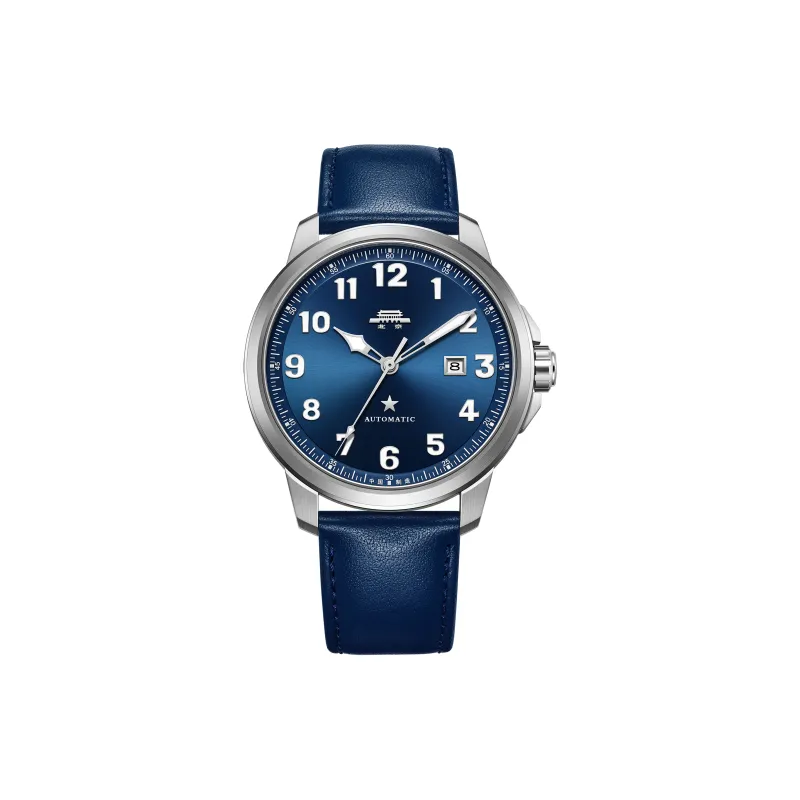 Beijing Fork Series Automatic Mechanical Movement Nylon Strap Watch Men's Watches Blue Dial-1