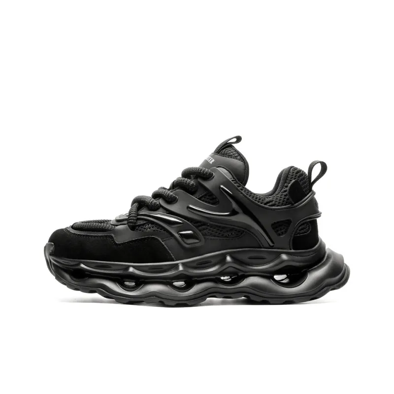 WEISHIBANGWEI Breathable Height Increase Low Top Chunky Sneakers Men's-4