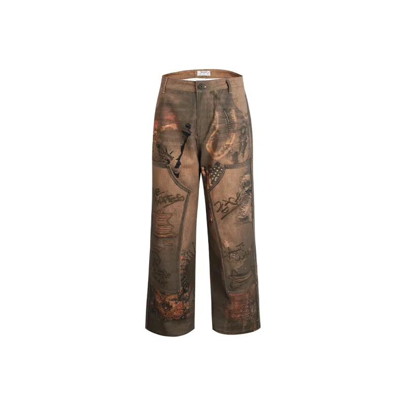 DND4DES Cargo Pants Unisex Brown-0