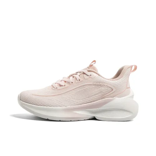 HUANQIU Cushioning Abrasion Resistant Breathable Low Top Casual Running Shoes Women's Pink