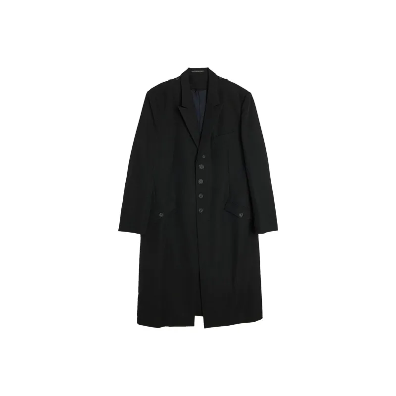 Yohji Yamamoto Pour Homme Army Gabardine Lapel Attachable Jacket-0