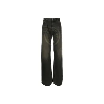 OFF WHITE Relax Round Straight Leg Jeans