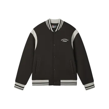 FILA ORIGINALE Baseball Jacket Men's Coffee Brown