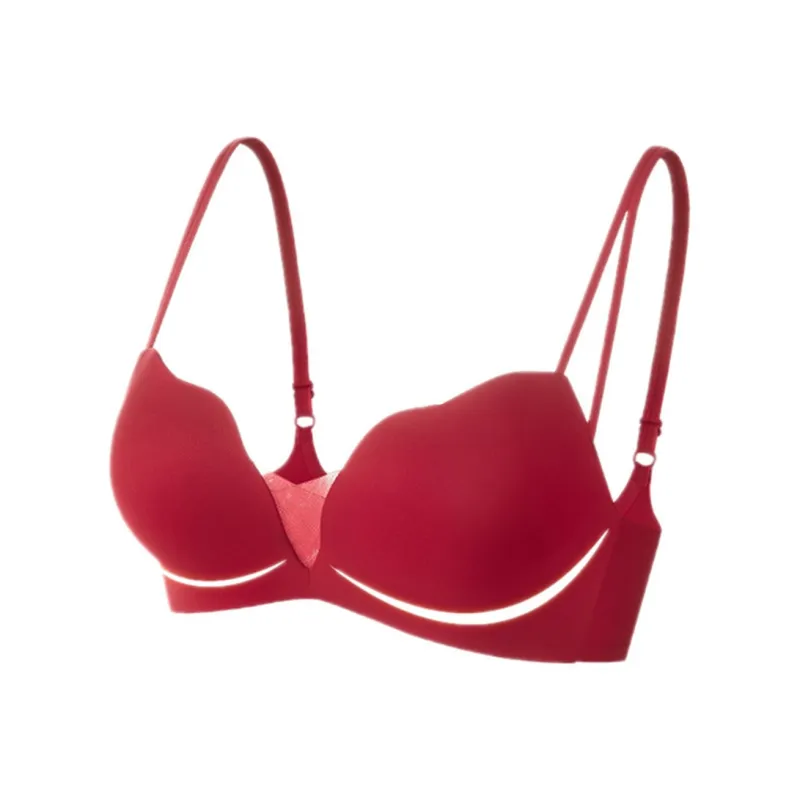 Flowers In Water Bra Women's Red-0