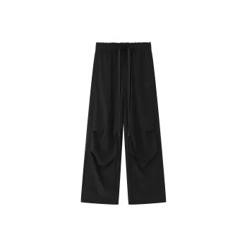 Fearless East Straight Fit Parachute Pants Unisex Black