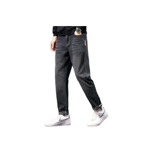 Tonlion Jeans Men Dark Gray Blue
