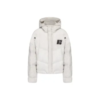 NSTNEW START Puffer Jacket Unisex Dirty White Gray