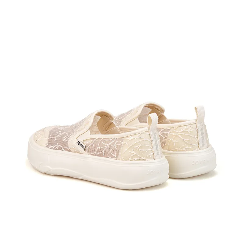 Joy&Mario Casual Shoes Women's Low Top Ecru-3