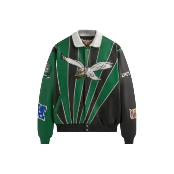 KITH X Jeff Hamilton Nfl Eagles Leather Varsity Jacket