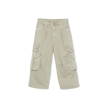 R13 Cropped Cargo Trousers