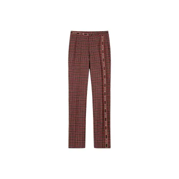 DAVID NAMAN SS22 Straight Casual Pants Men's Burgundy