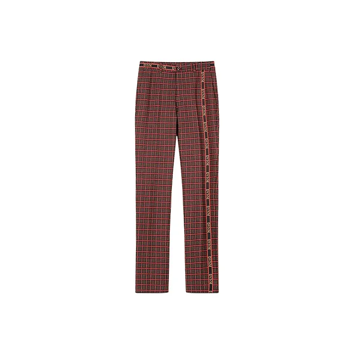DAVID NAMAN SS22 Straight Casual Pants Men's Burgundy-0