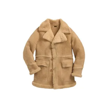 Polo Ralph Lauren FW24 Leather Jacket Men's Vintage Cream