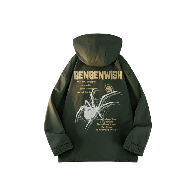 BENGEN Jackets Coats Unisex Black-2