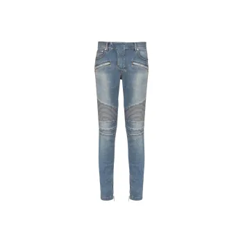 BALMAIN Slim Fit Biker Jeans
