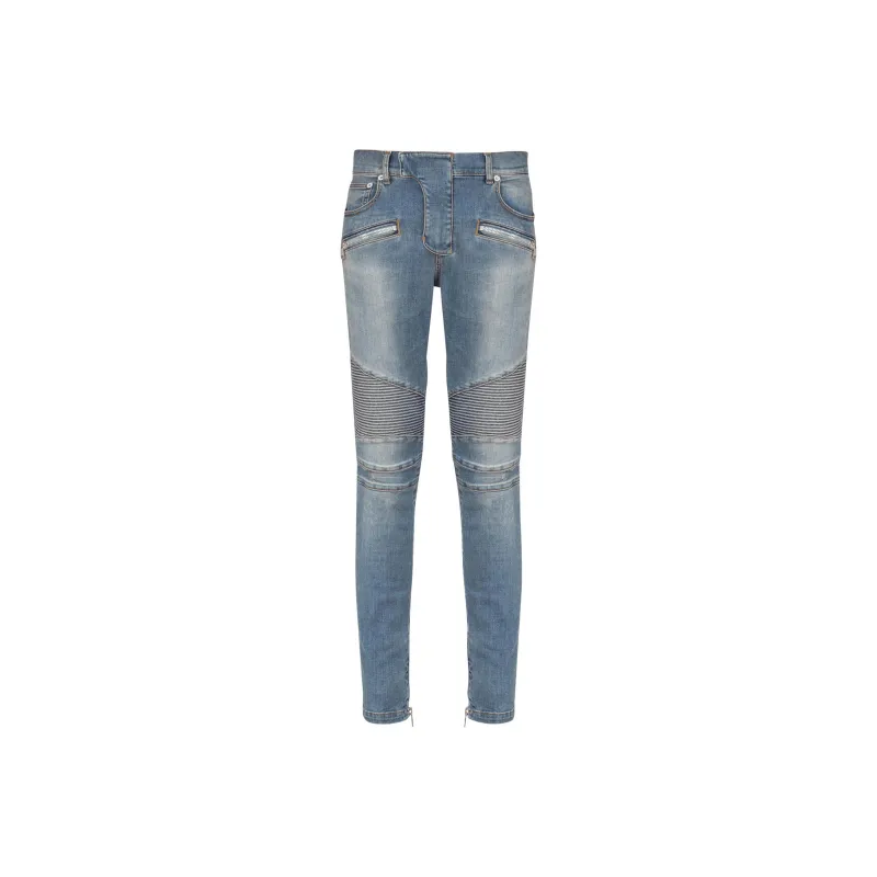 BALMAIN Slim Fit Biker Jeans-0