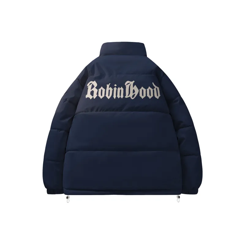 ROBINHOOD Puffer Jacket Unisex Black Pink-10