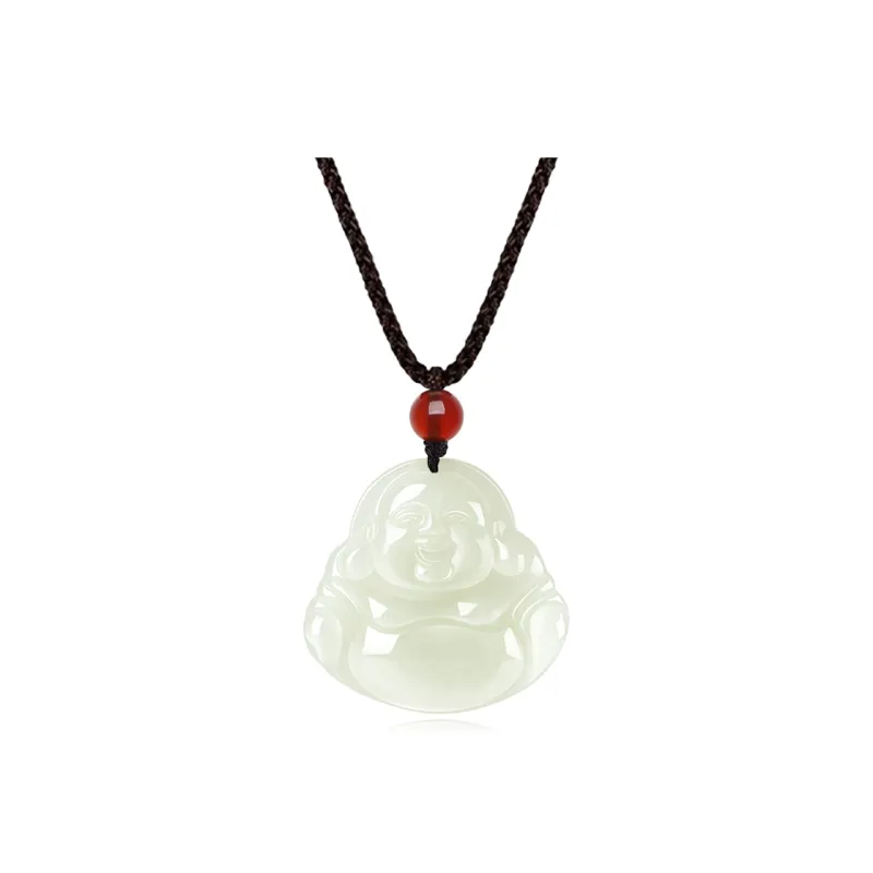 Fortune Gold Tianshan Jade Necklaces Unisex-0