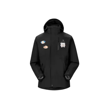 CAMEL All weather Waterproof, Thermal, And Windproof Windbreaker Jacket Unisex Black