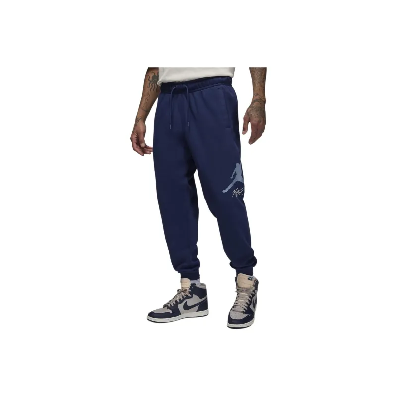 Jordan Essentials Baseline Knitted Sports Pants Men's Midnight Navy-0