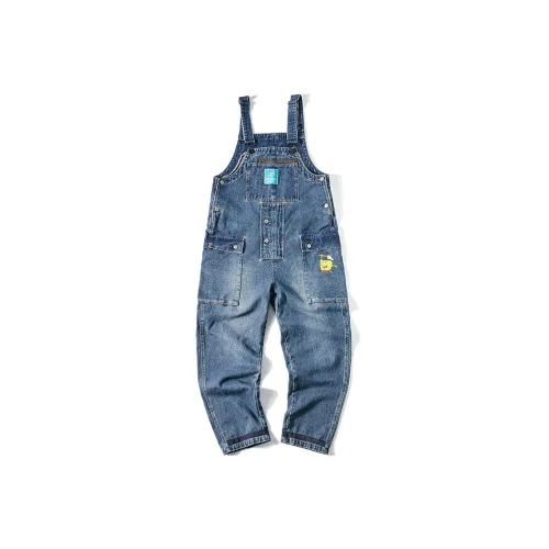 EPTISON Jumpsuits Unisex Washed Denim Blue