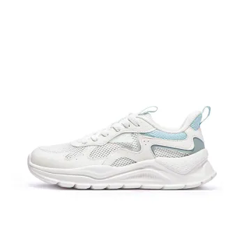 361° Abrasion Resistant Breathable Balance Low Top Casual Shoes Women's Feather White Gauze Blue