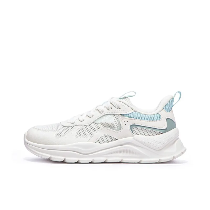 361° Abrasion Resistant Breathable Balance Low Top Casual Shoes Women's Feather White Sheer Blue-0