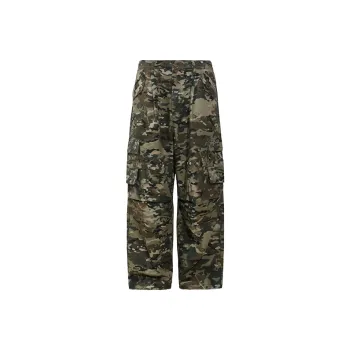 UNTILWERICH Cargo Pants Camouflage Pants Unisex Straight Fit Military Camouflage