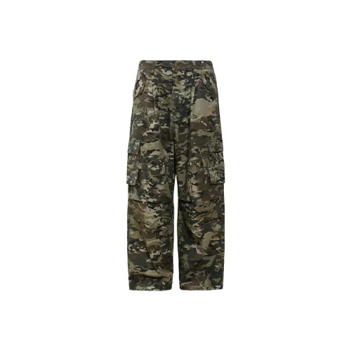 UNTILWERICH Cargo Pants Camouflage Pants Unisex Straight Fit Military Camouflage