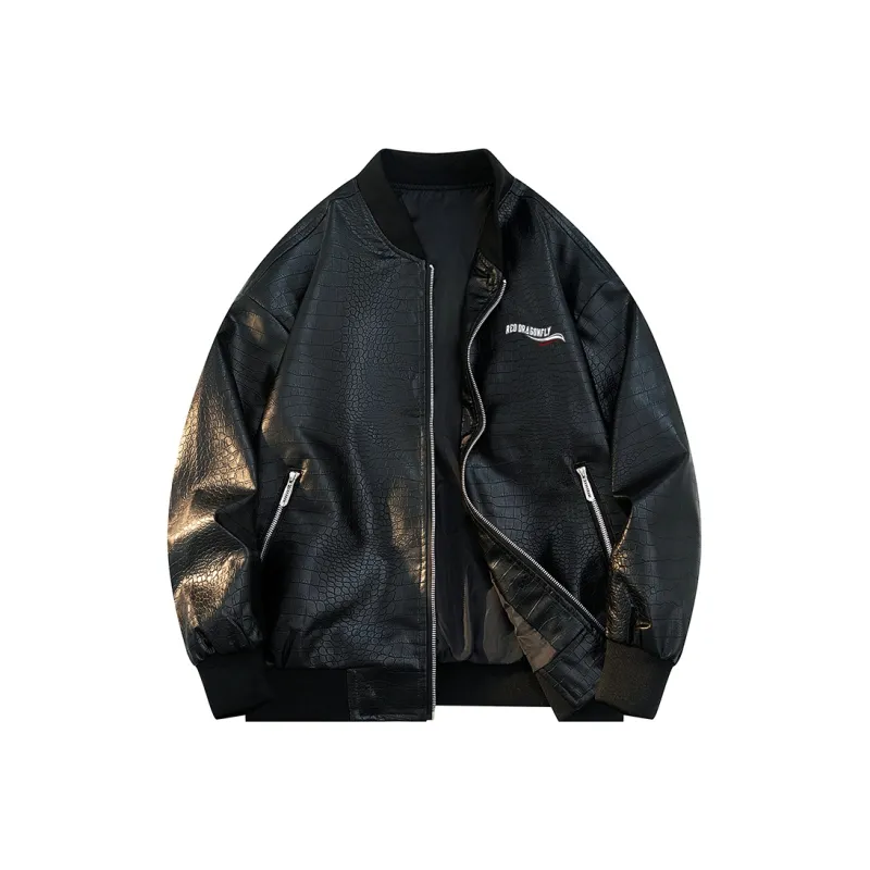 RED DRAGONFLY Leather Jacket Unisex-0