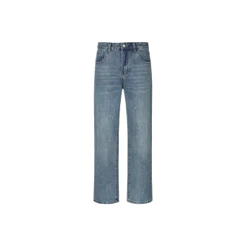 GTRG Jeans Unisex Ink Splatter Blue