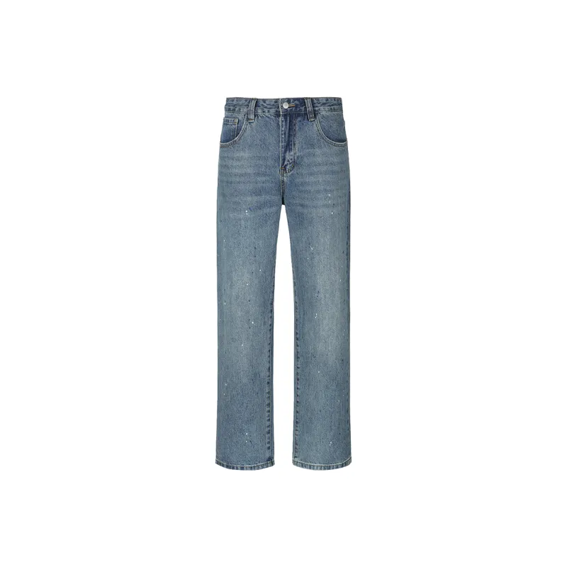 GTRG Jeans Unisex Ink Splatter Blue-0