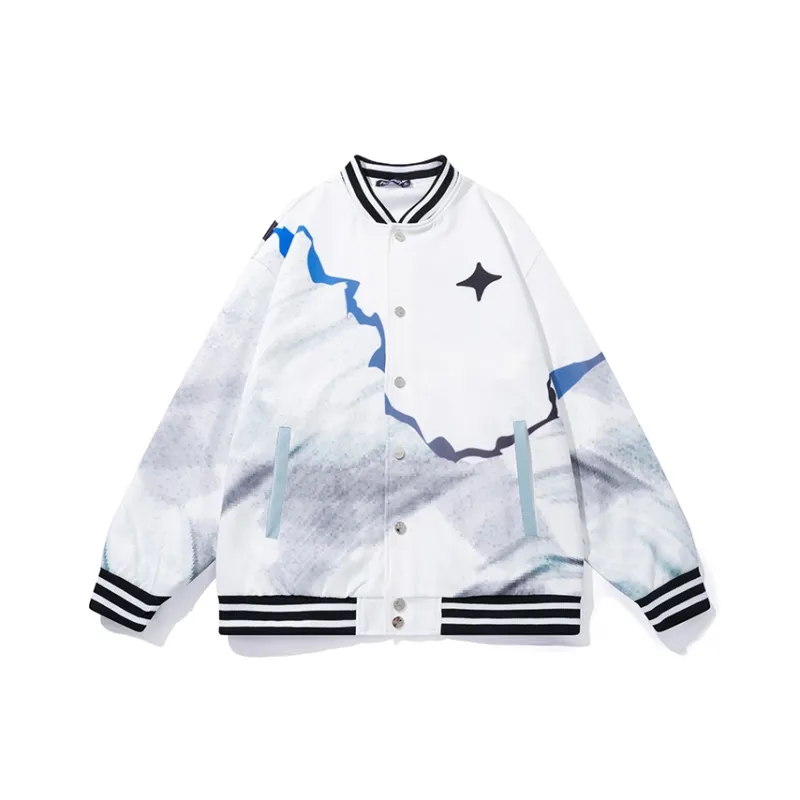 FireMonkey Baseball Jacket Unisex White-0