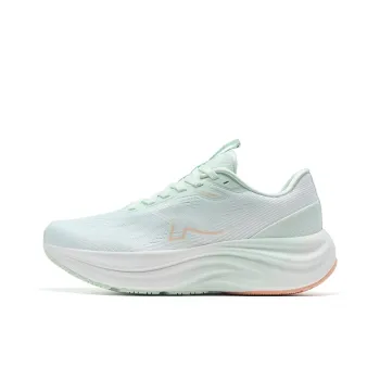 XTEP Running Shoes Women's Low Top Light Fruit Green/Classic White