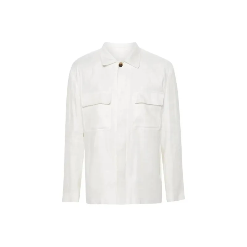 LARDINI Twill Shirt Jacket-0
