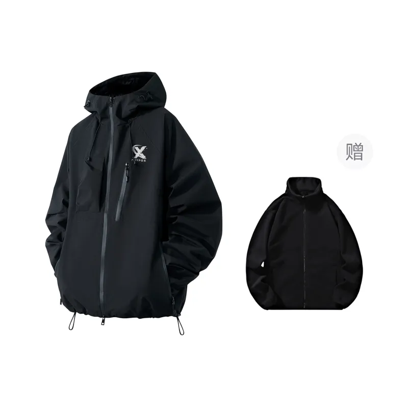 PISYPOX Water Resistant Windproof Wear Resistant Windbreaker Jacket Unisex-14