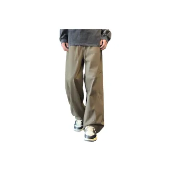 Tonlion Casual Pants Men's Yellow Khaki