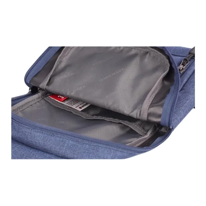 Wenger Fabric One Shoulder Crossbody Sling Bags Small Size Men's Blue-5