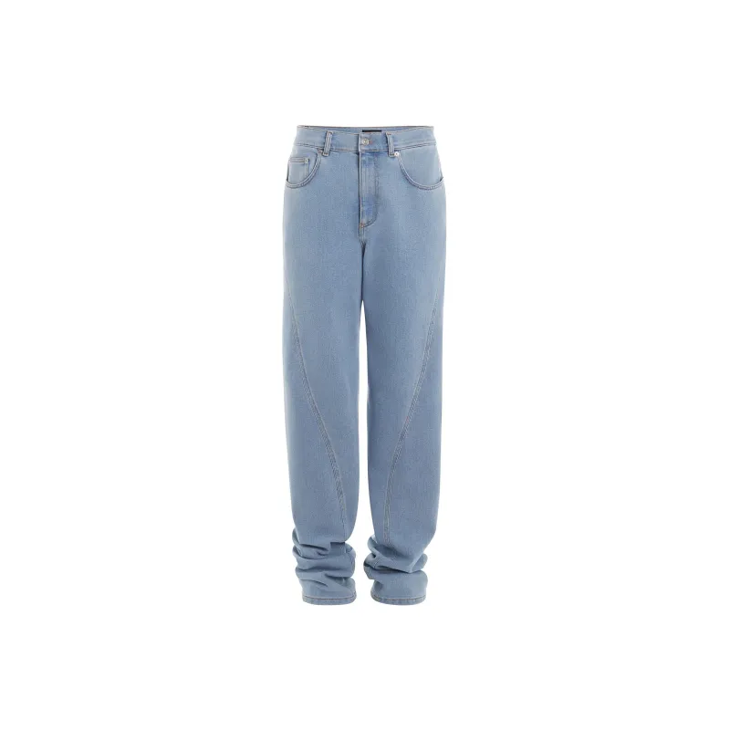 Mugler SS24 Jeans Men's Light Blue-0