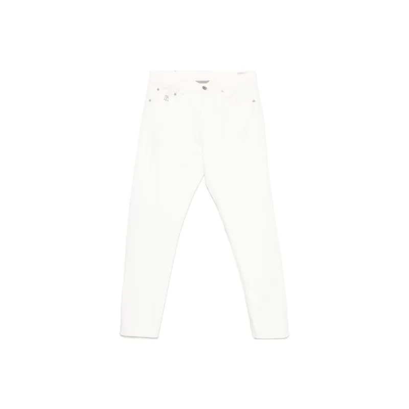 Brunello Cucinelli Garment Dyed Iconic Fit Five Pocket Trousers-0